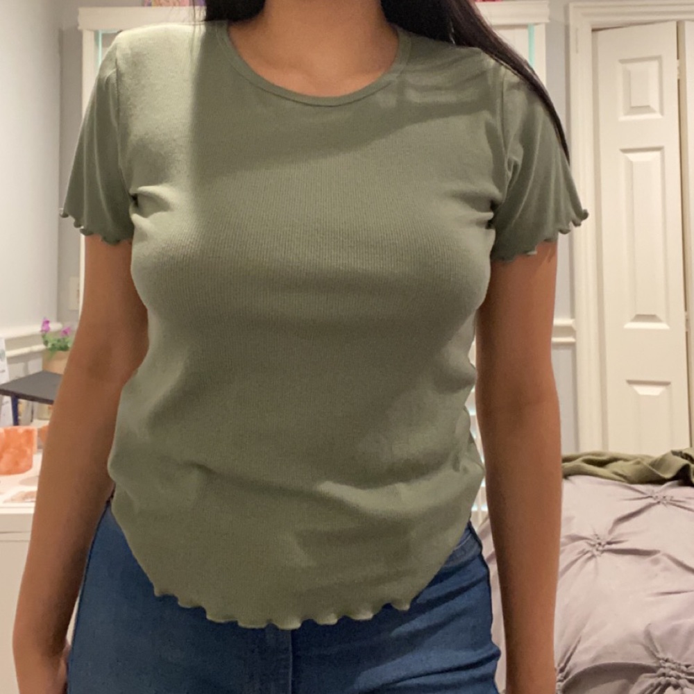 Green lettuce top